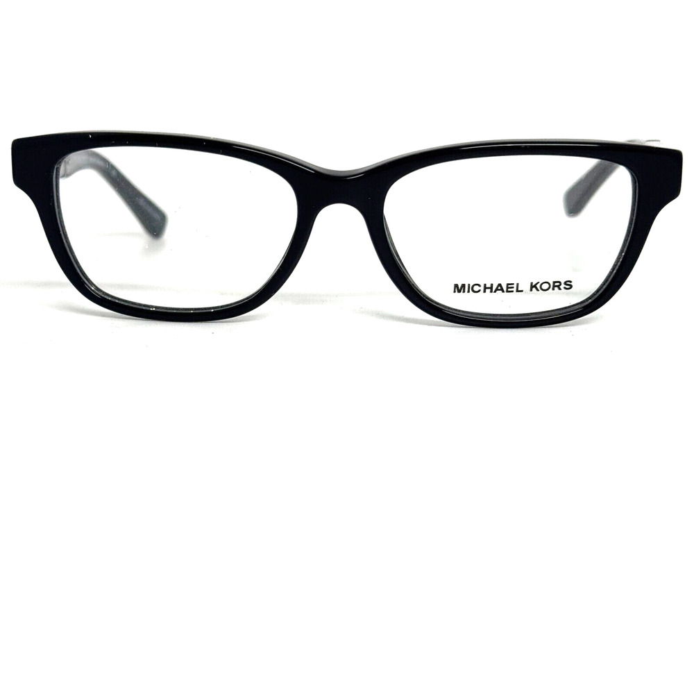 Michael Kors MK 4032 Rania‎ III 3168 Womens Black Round Eyeglasses 49-15 H1936